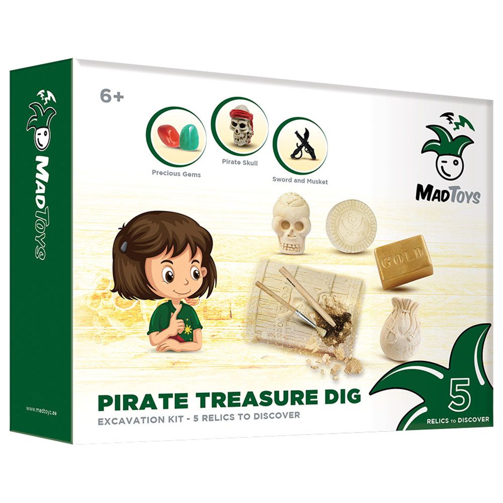 Mad Toys - Pirate Precious Relics Dig Excavation Science Kit