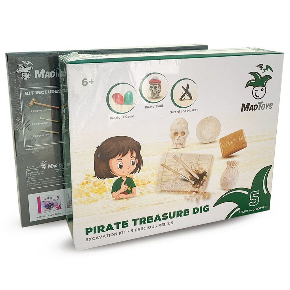 Mad Toys - Pirate Precious Relics Dig Excavation Science Kit