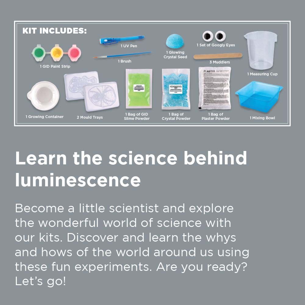 Mad Toys - Glow In The Dark Luminous Science Experiment Kit