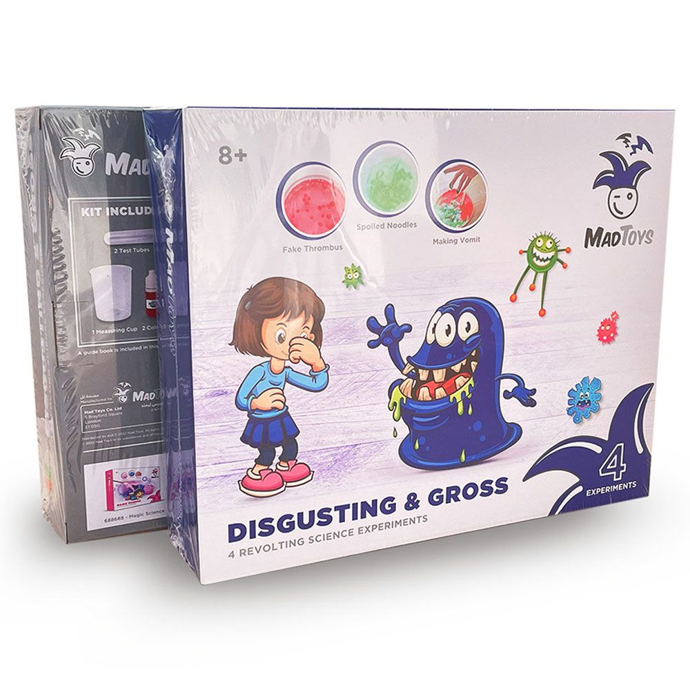 Mad Toys - Disgusting & Gross 4 Revolting Science Experiments Kit