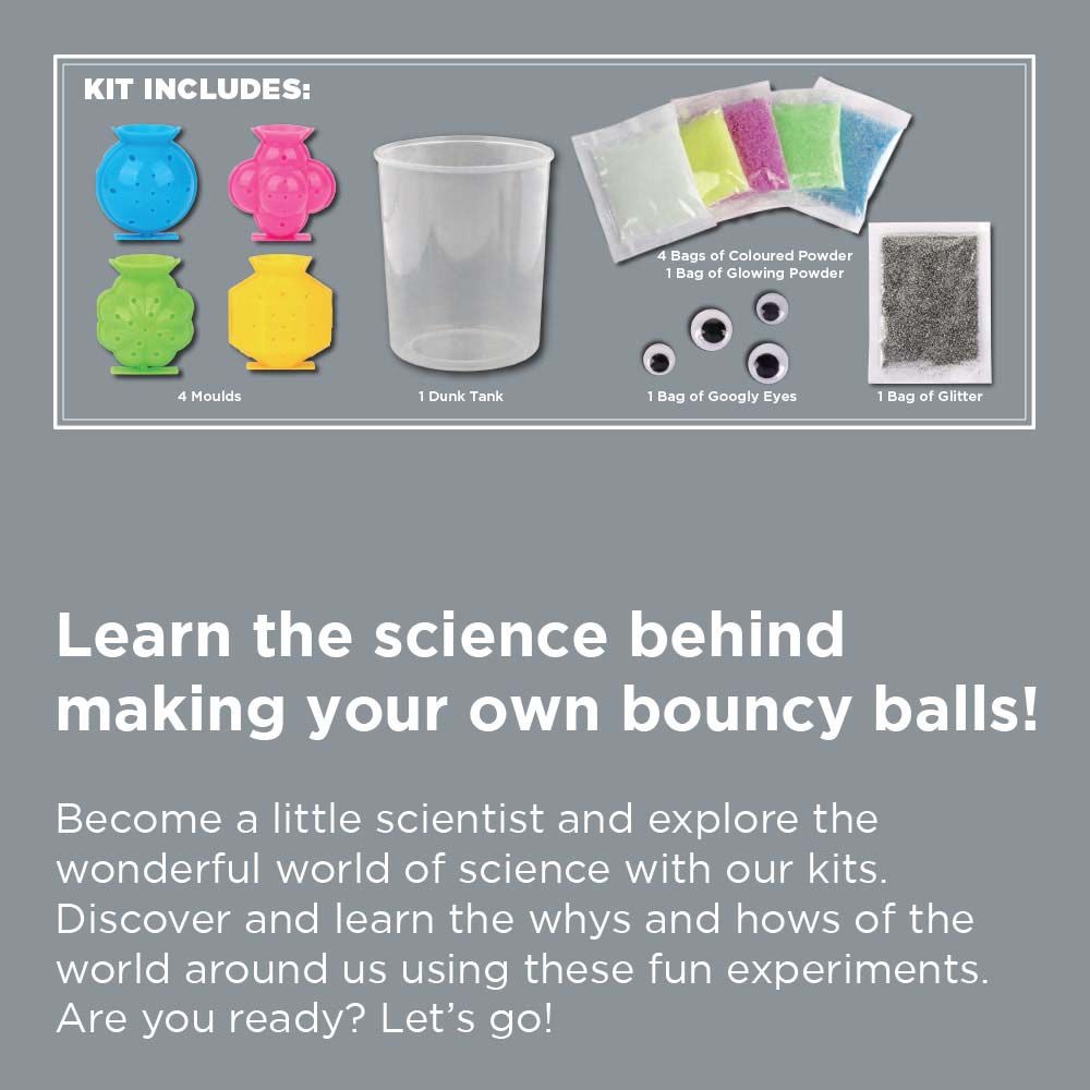 Mad Toys - Make Your Own Bouncy Ball Science Experiment Kit