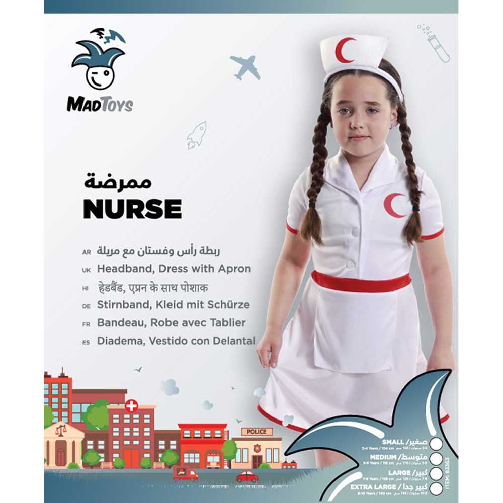 Mad Toys - Nurse Kids Professions Costumes - White