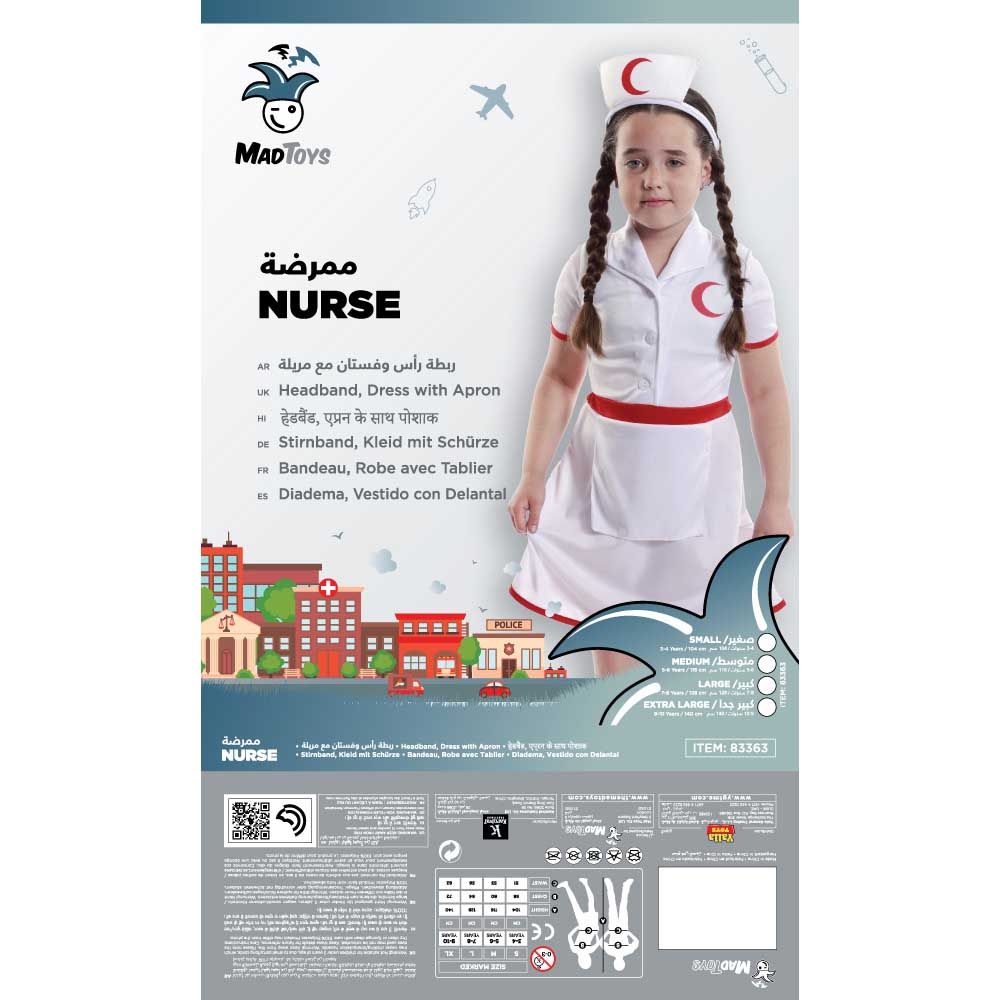 Mad Toys - Nurse Kids Professions Costumes - White