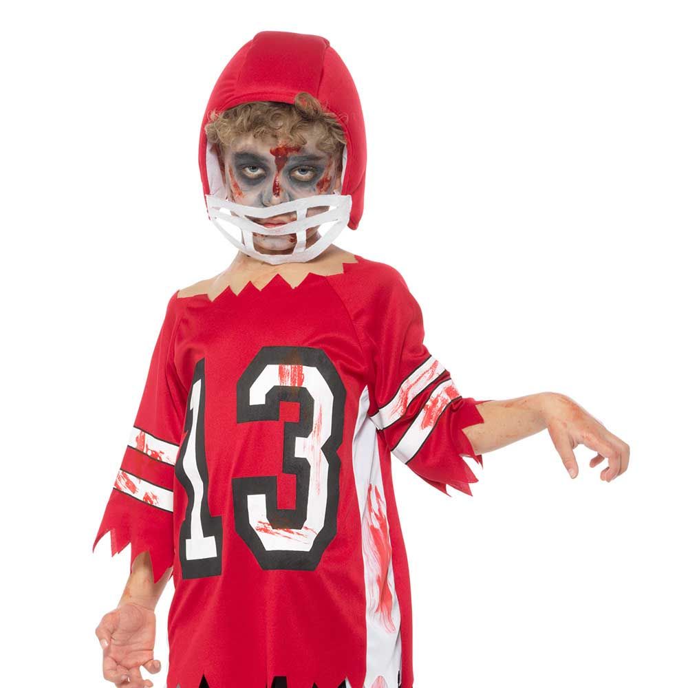 Mad Costumes - Zombie Footballer Kids Halloween Costume - Red