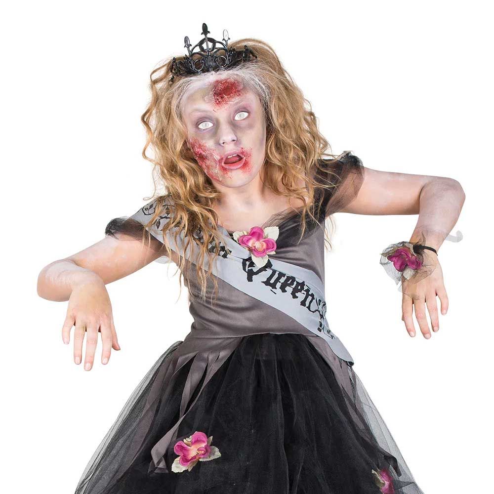 Mad Costumes Zombie Prom Queen Kids Halloween Costume - Black