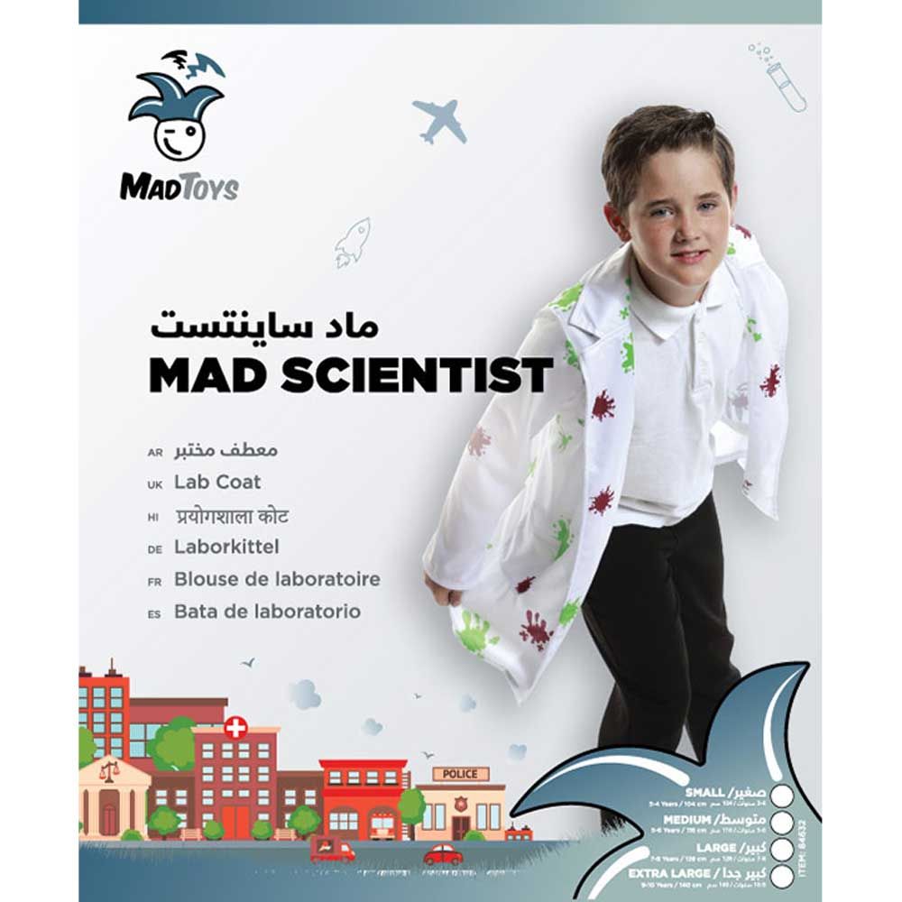 Mad Toys - Mad Scientist Professions Costumes White