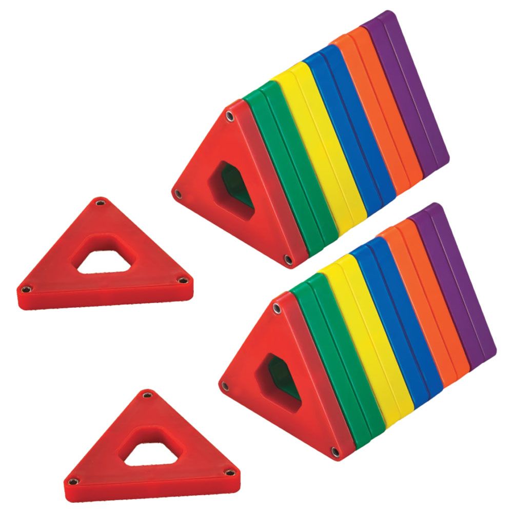 Mad Toys - Magnetic Triangle Shaped Tiles - 24pcs