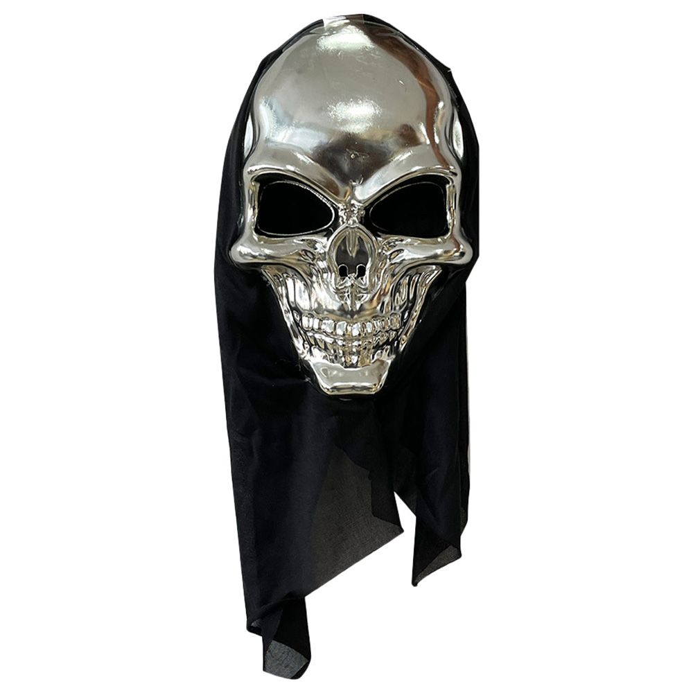 Mad Toys - Silver Skull Mask Halloween Costume Accessory