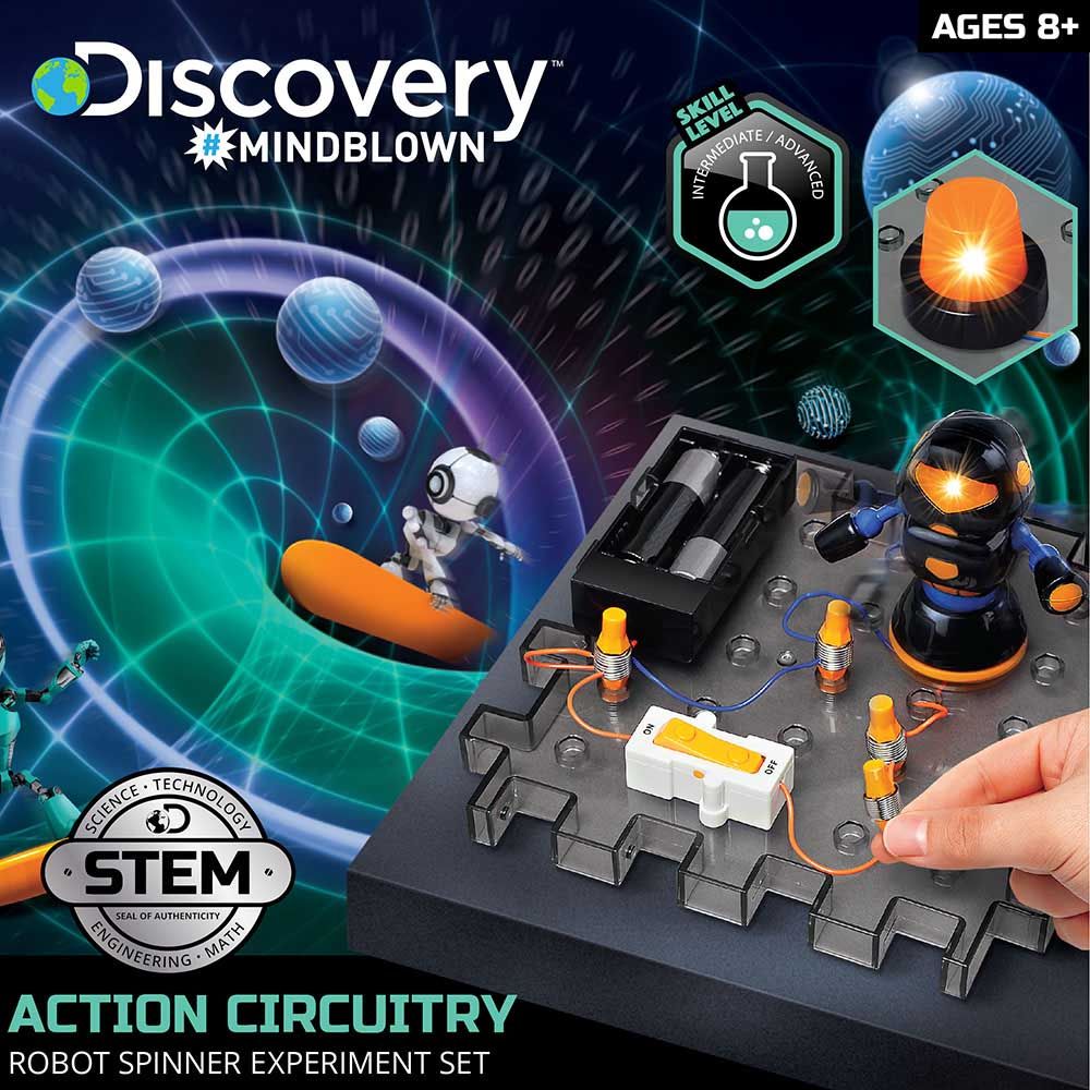 Discovery - Mindblown Toy Circuitry Experiment - Robot Spinner