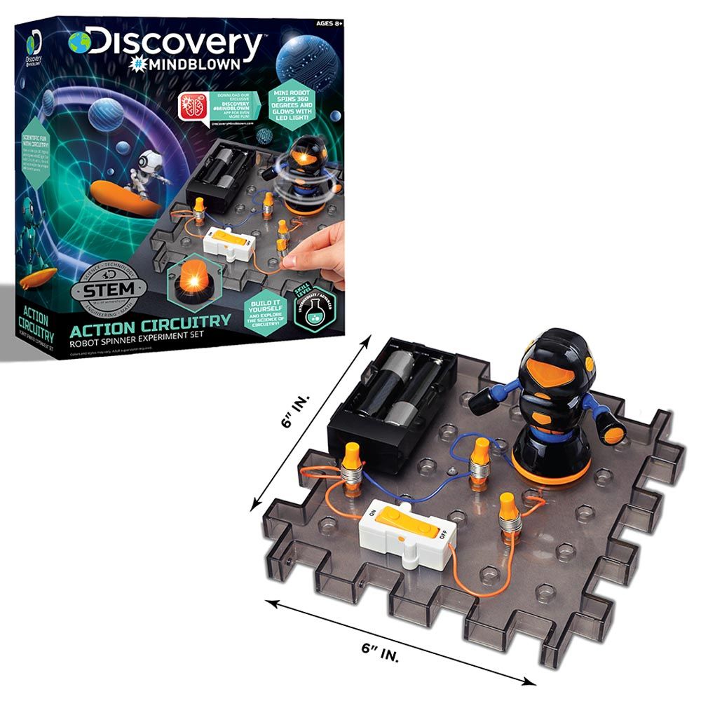 Discovery - Mindblown Toy Circuitry Experiment - Robot Spinner