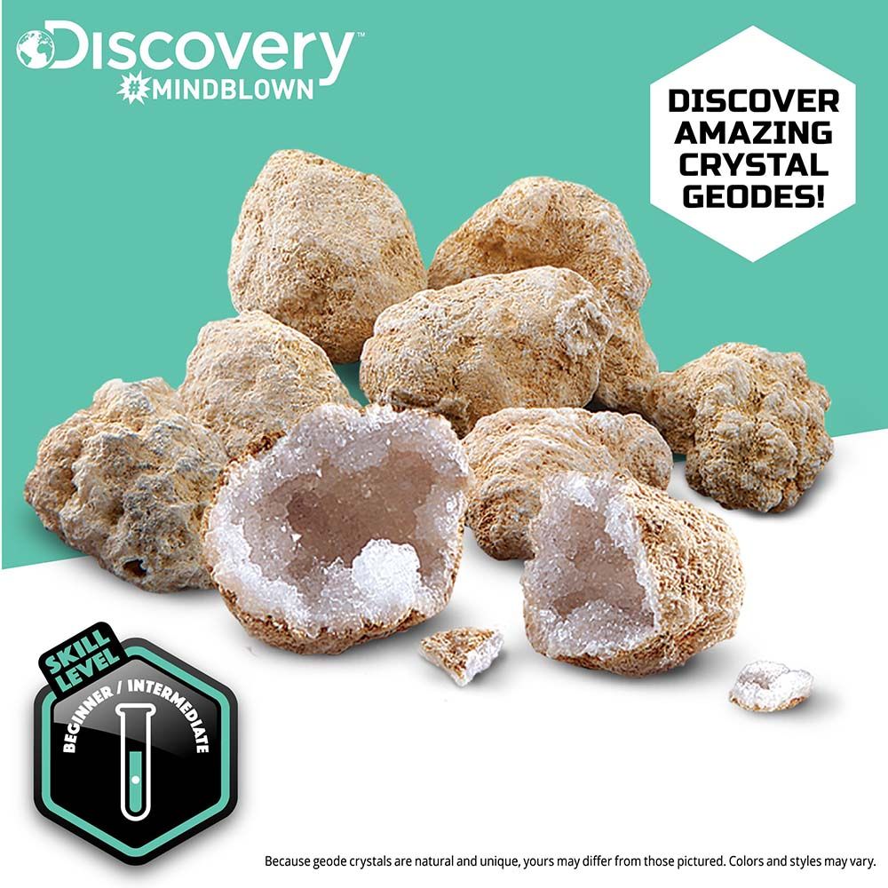 Discovery Mindblown - Mystery Crystals Geode Excavation Science Kit - 14pcs