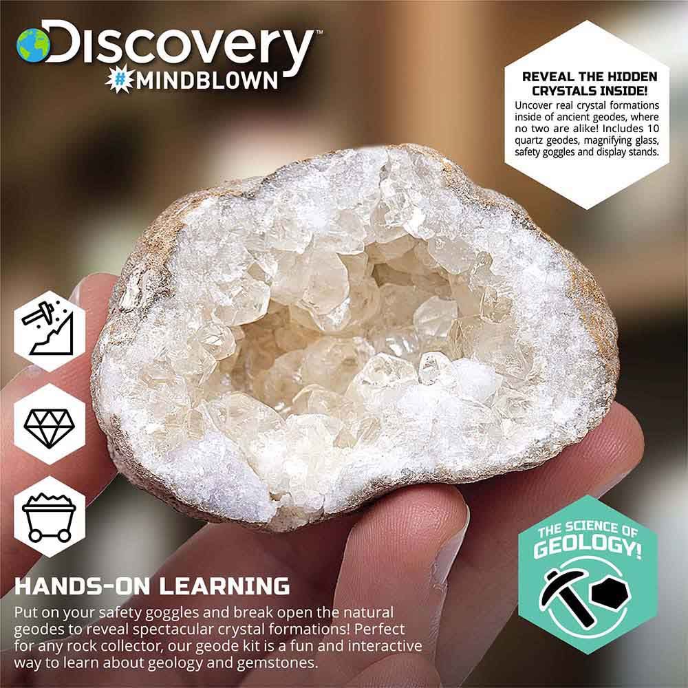 Discovery Mindblown - Mystery Crystals Geode Excavation Science Kit - 14pcs