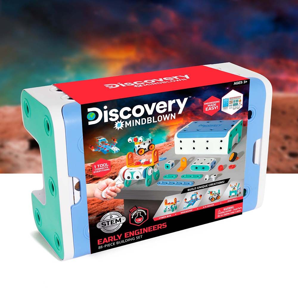 Discovery Mindblown - Toy Early Engineers Building Set - 88 pcs