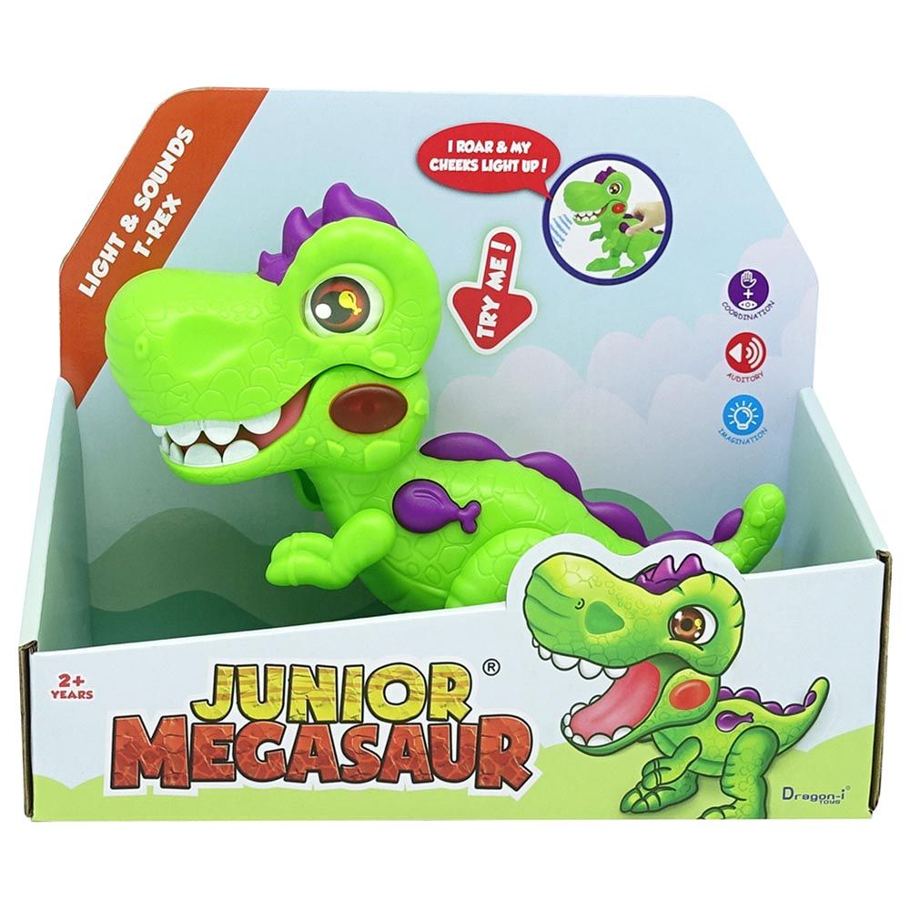 Dragon I - Junior Light & Sounds Dinosaurs - Assorted 1pc