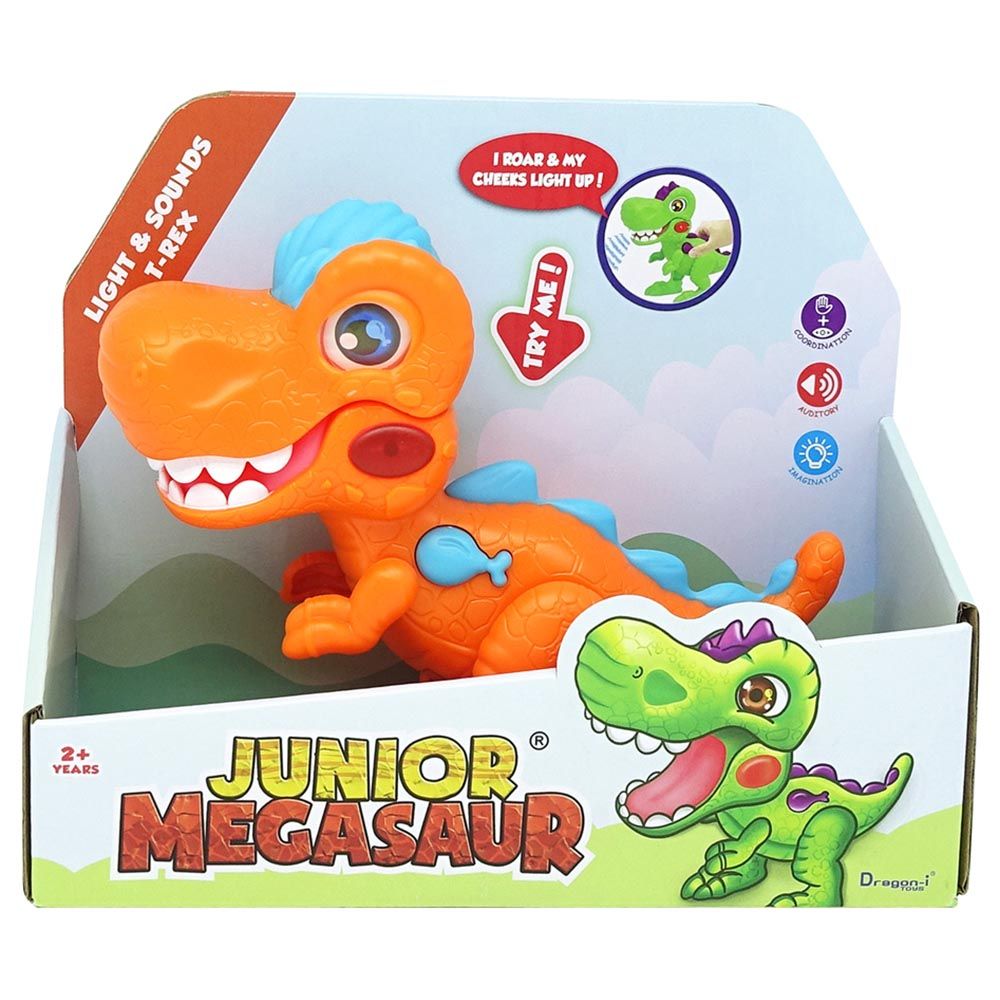 Dragon I - Junior Light & Sounds Dinosaurs - Assorted 1pc