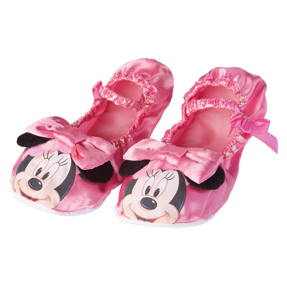 Minnie Pink Ballet Pumps With Bow