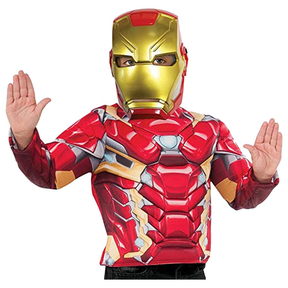 Rubies - Marvel Avengers Iron Man Deluxe Child's Mask - Red