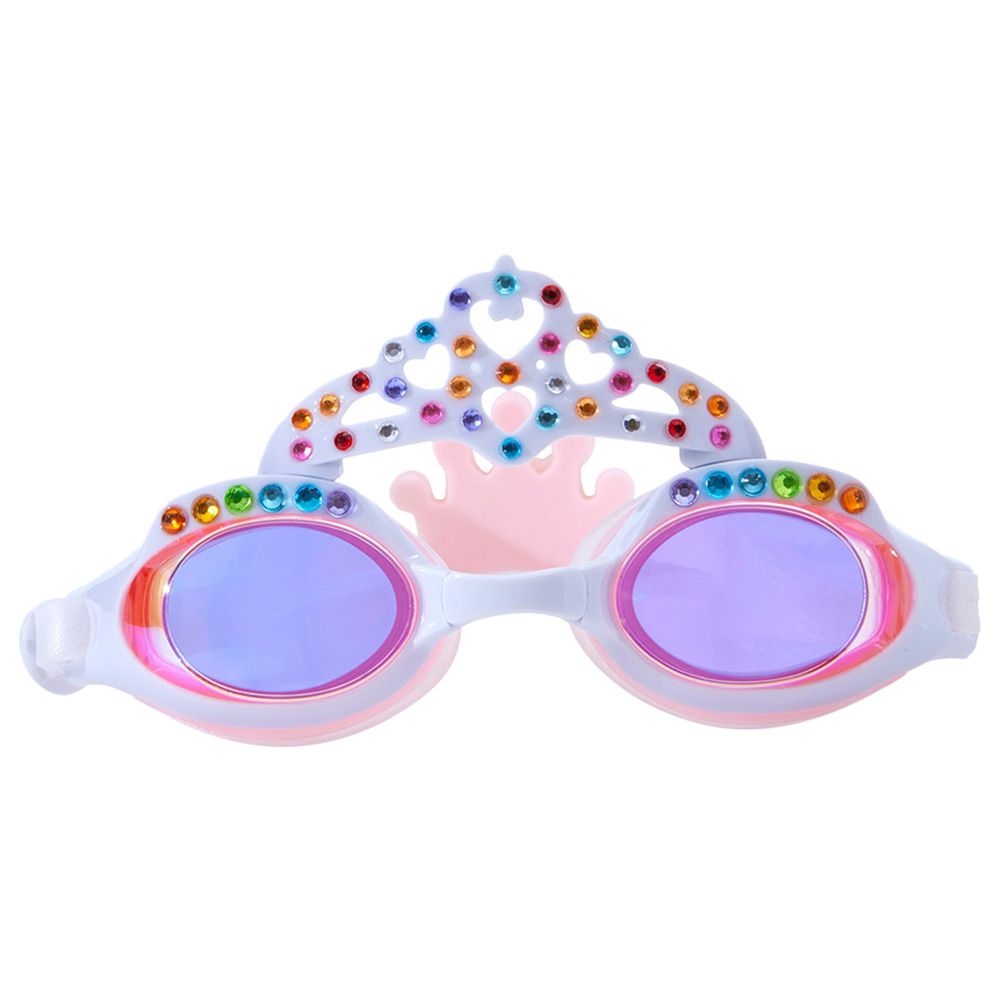 Bling2O - Princess Crown Daisy Swim Goggles - White