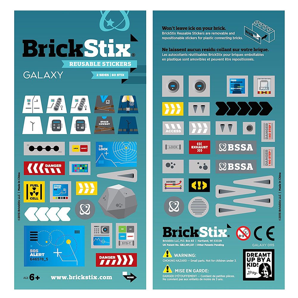 BrickStix - Galaxy Reusable Stickers