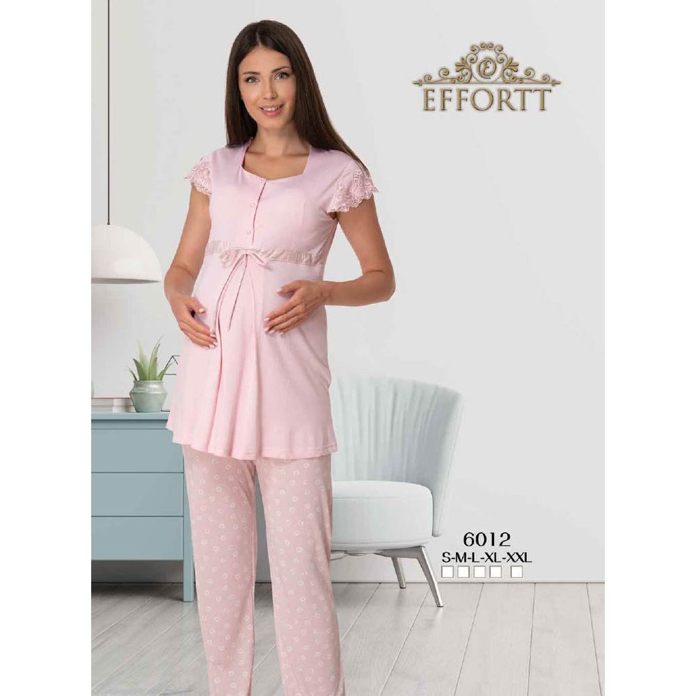 Mini Plum - Soft Maternity Pajamas - Pink