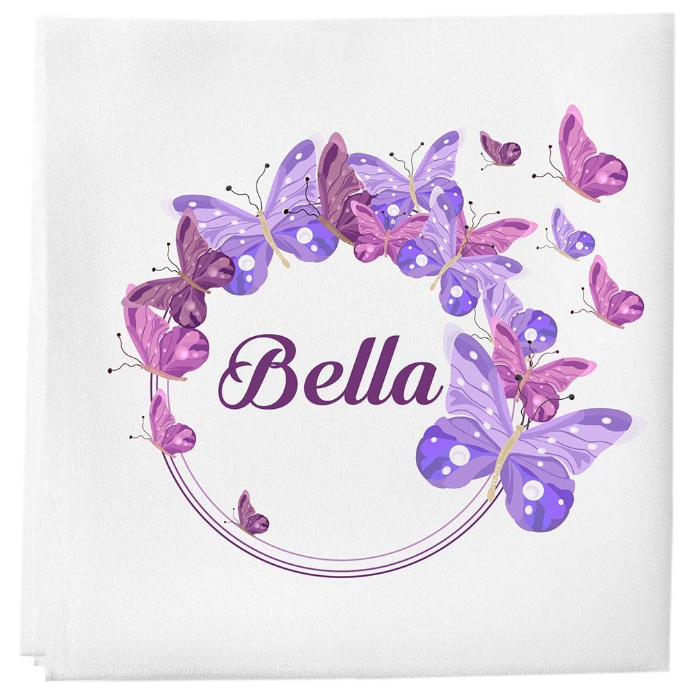 Mini Plum - Personalised Purple Butterfly Baby Set 7pcs