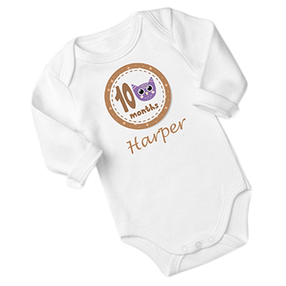 Mini Plum - Baby Bodysuit 3pc-Set - White 