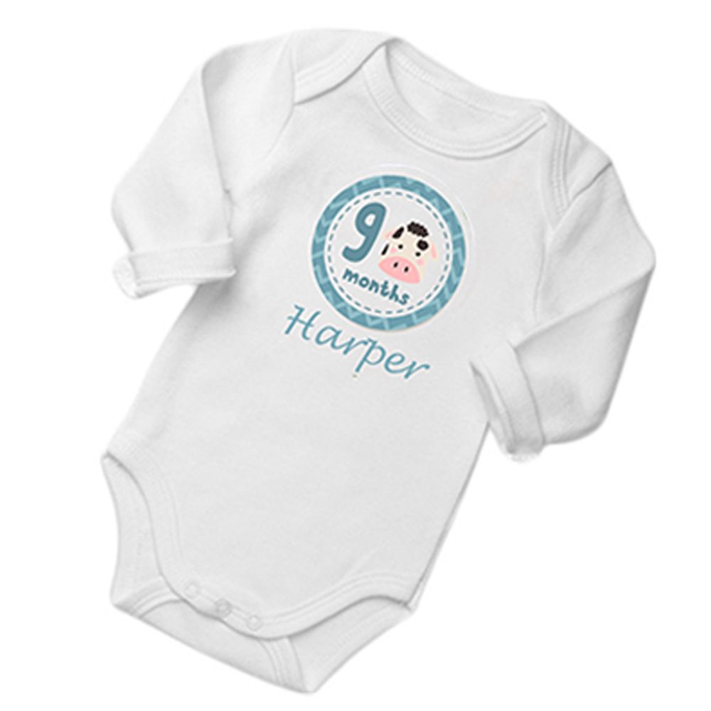 Mini Plum - Harper Baby Bodysuit 3pc-Set - White 