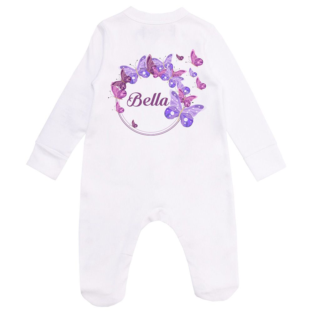 Mini Plum - Butterfly Personalised Newborn Baby Set 3 Pieces