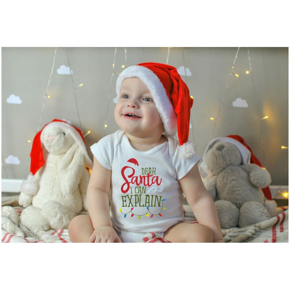 Mini Plum - Dear Santa I Can Explain Bodysuit