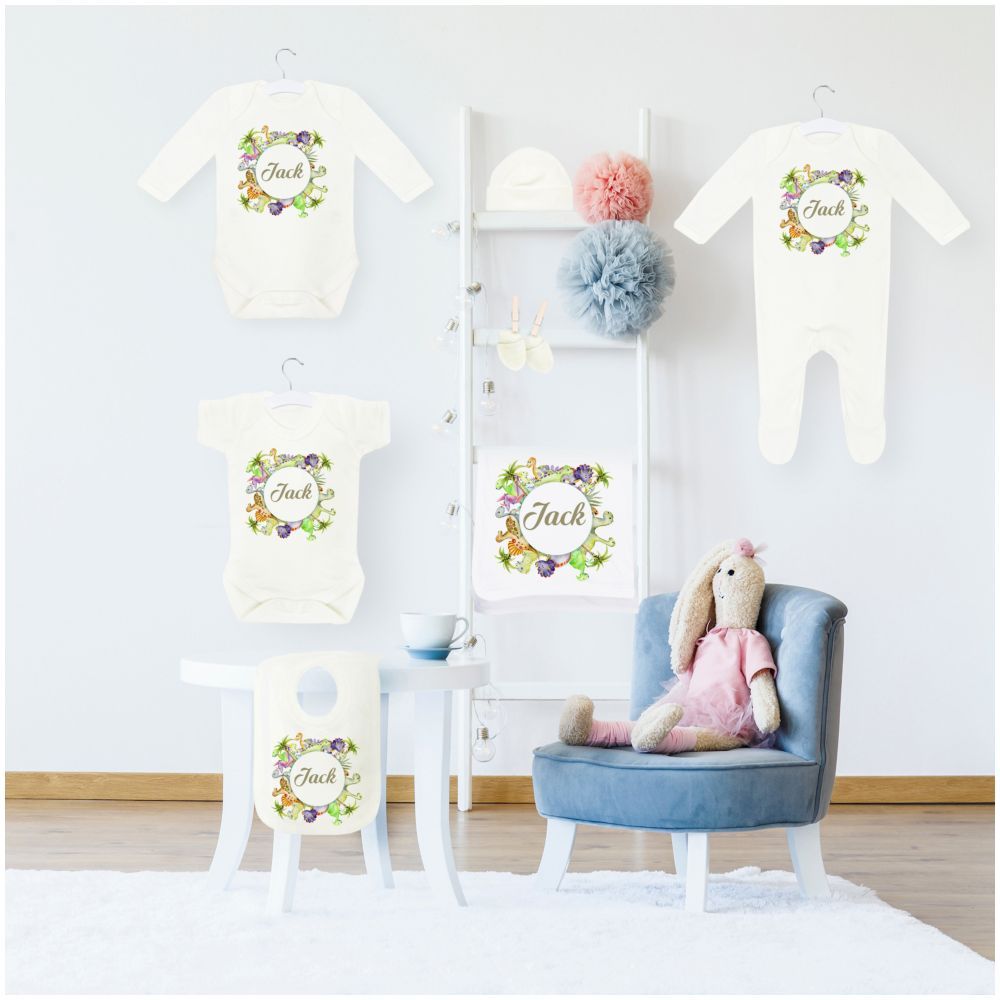 Mini Plum - Personalized Forest 7pc-Set - White