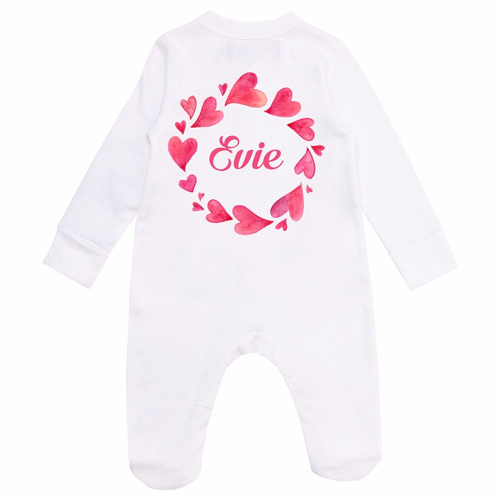 Mini Plum - Personalised Newborn Heart Baby Set 7pcs