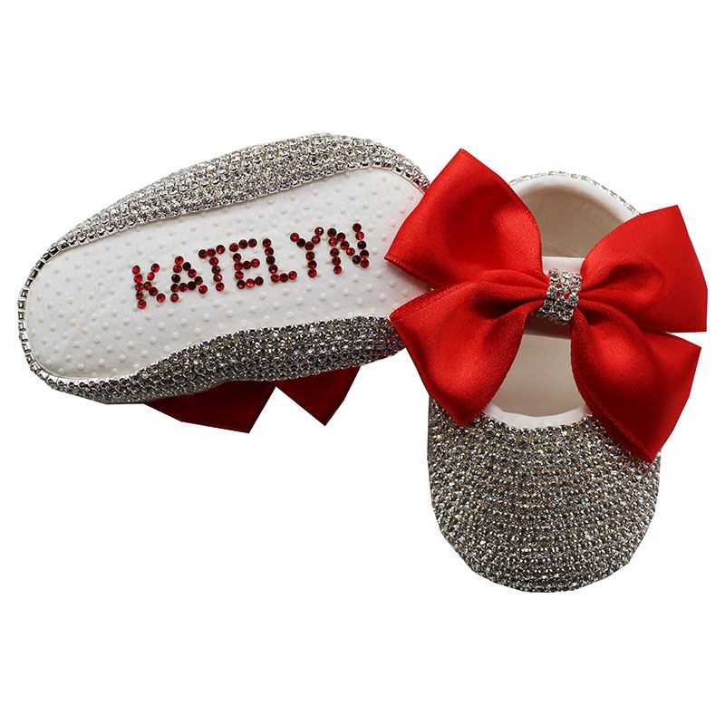 Mini Plum - Personalised Shoes & Headband Set - Red