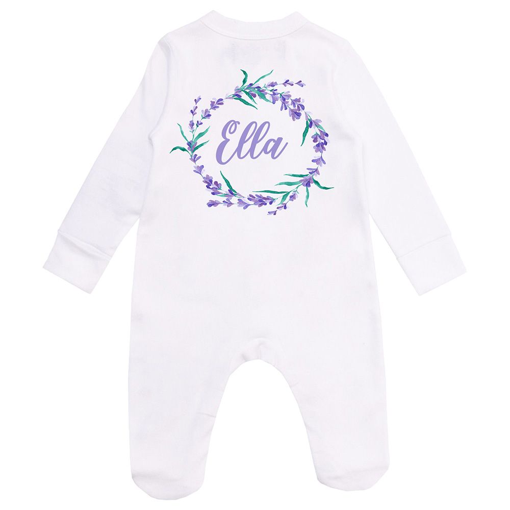 Mini Plum - Lavender Personalised Newborn Baby Set 3 Pieces