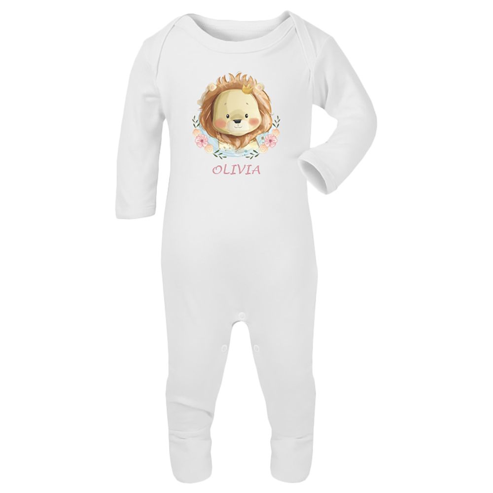 Mini Plum - Lion Personalised Newborn Baby Set 7 Pieces