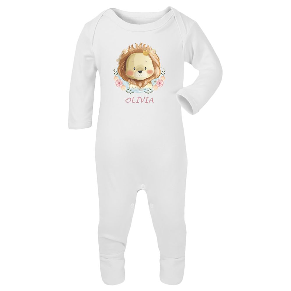 Mini Plum - Lion Personalised Newborn Baby Set 3 Pieces