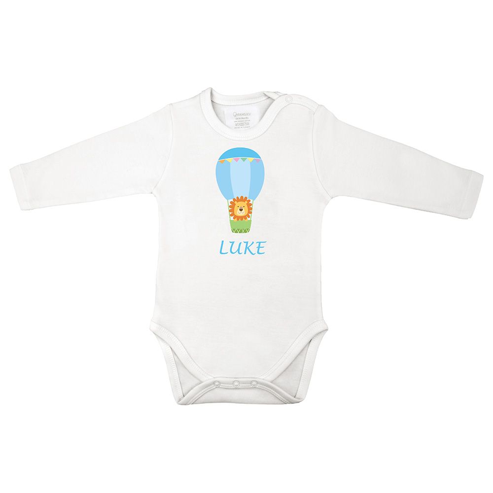 Mini Plum - Lion Personalized Baby Bodysuit