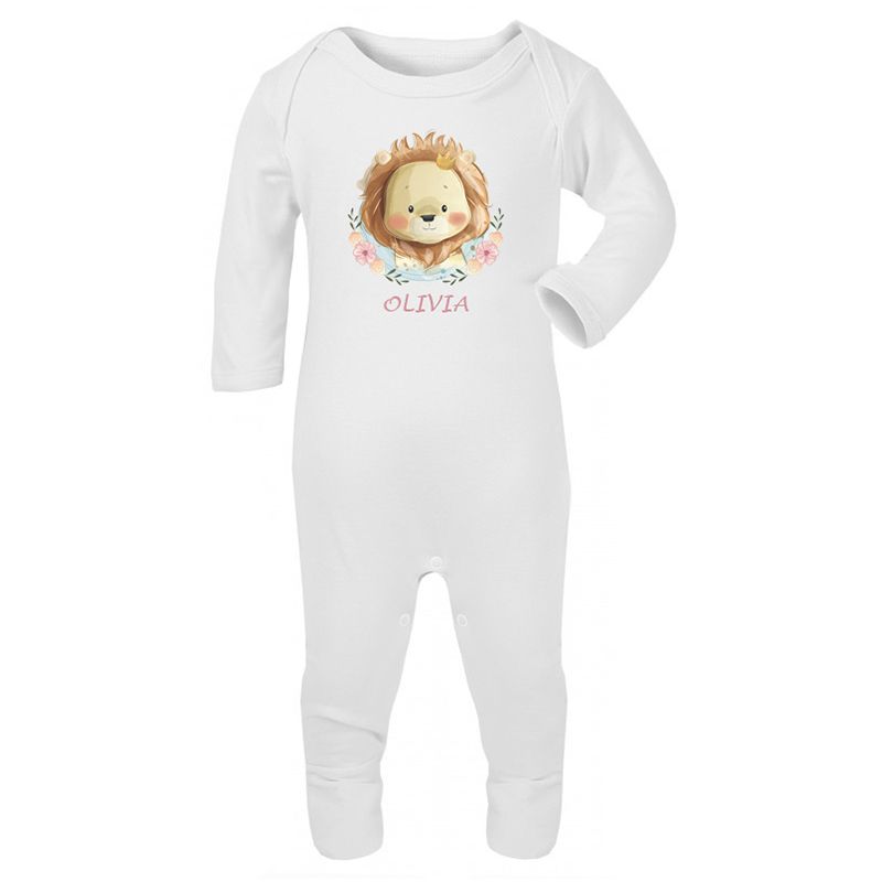 Mini Plum - Personalised Newborn Lion Baby Set 3pcs