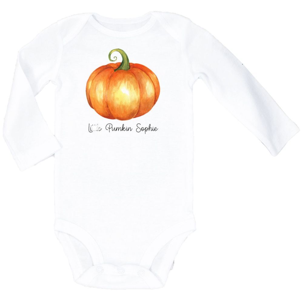 Mini Plum - Personalised Little Pumpkin Bodysuit