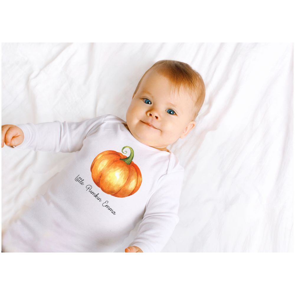 Mini Plum - Personalised Little Pumpkin Bodysuit