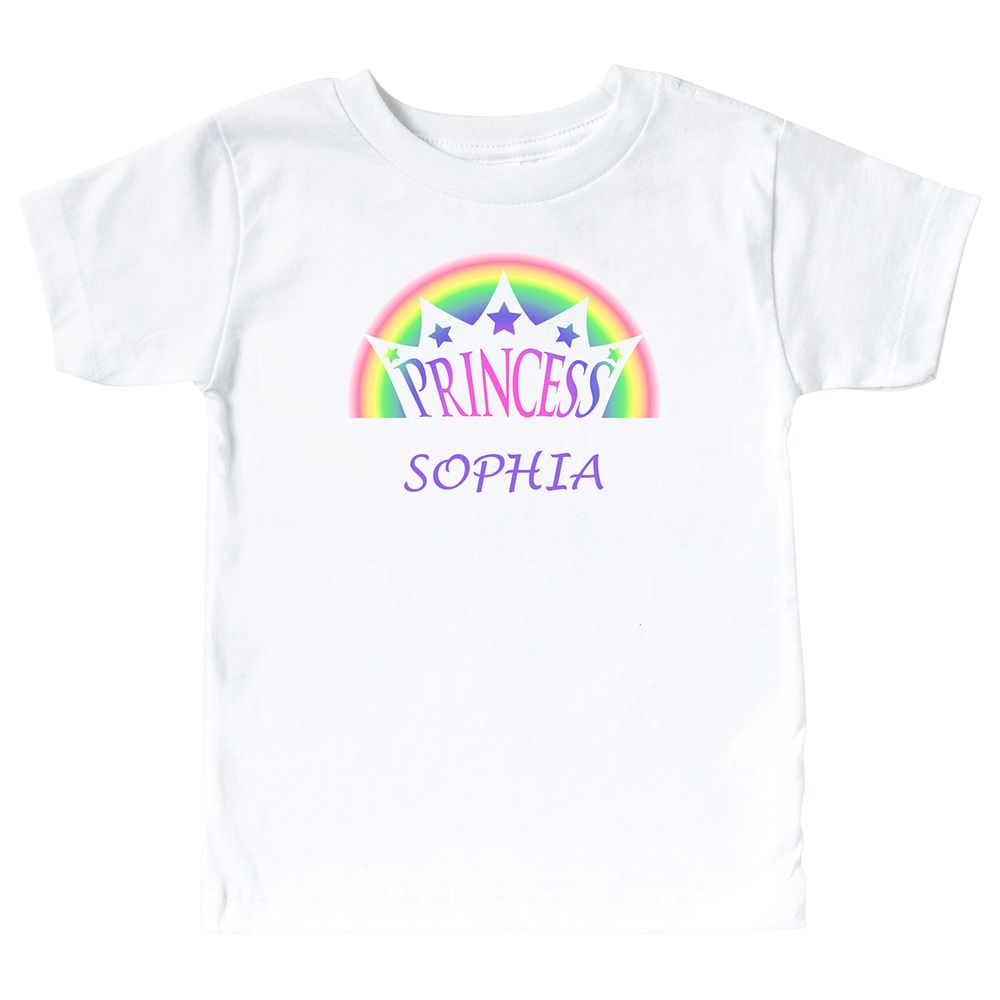 Mini Plum - Princess Personalized Kid's T-Shirt - White