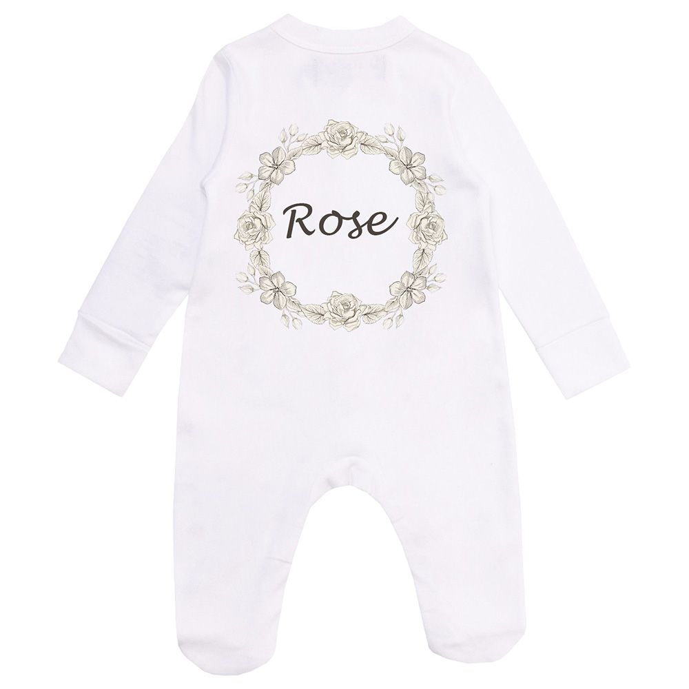 Mini Plum - Rose Personalised Newborn Baby Set 3 Pieces