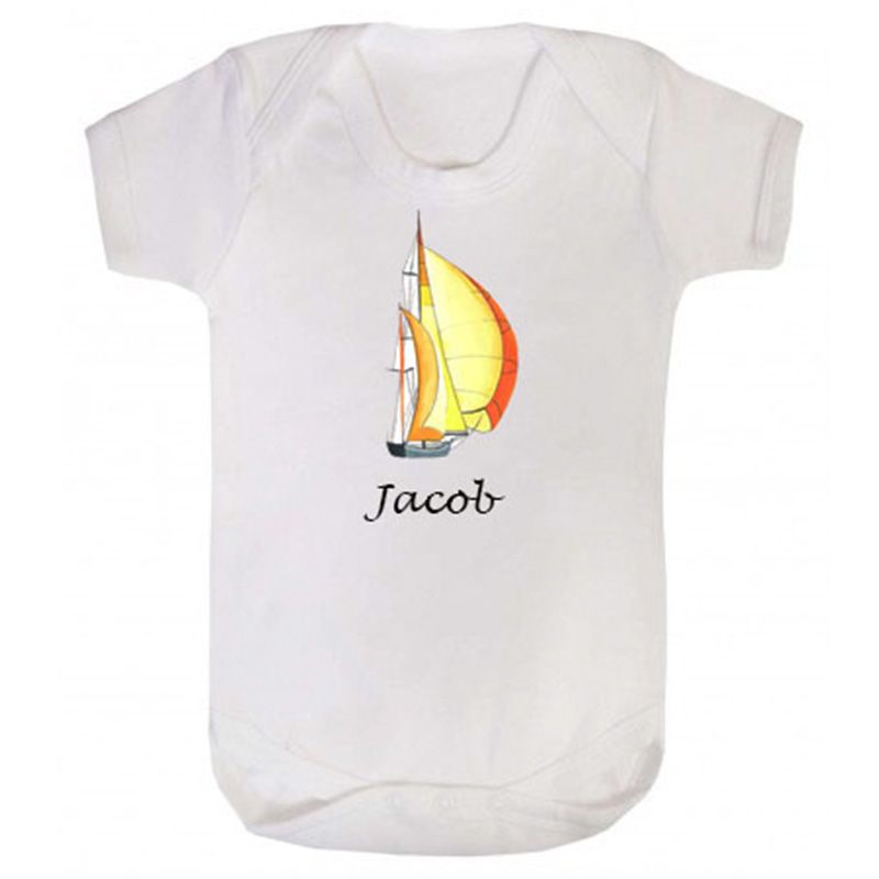 Mini Plum - First Birthday Personalized Sail Bodysuit