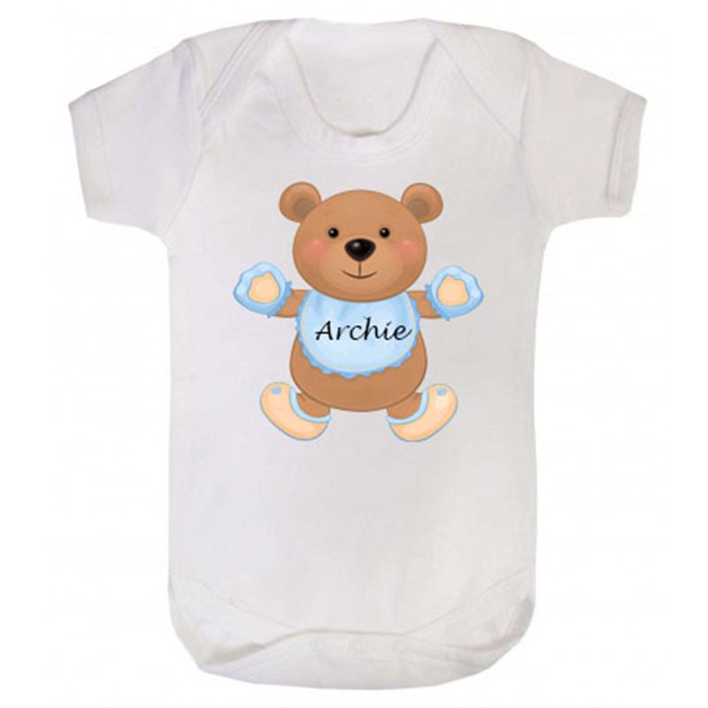 Mini Plum - Personalized Baby Bodysuit Teddy