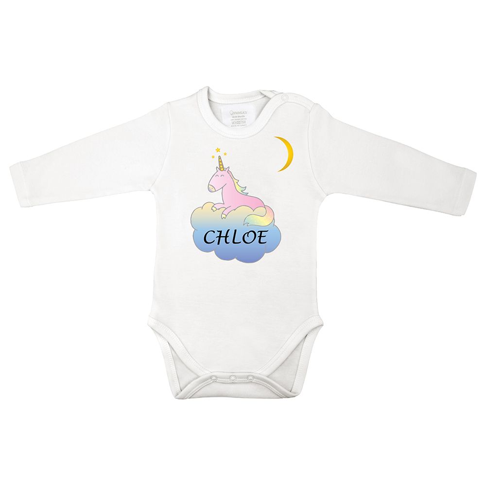 Mini Plum - Unicorn Personalized Baby Bodysuit