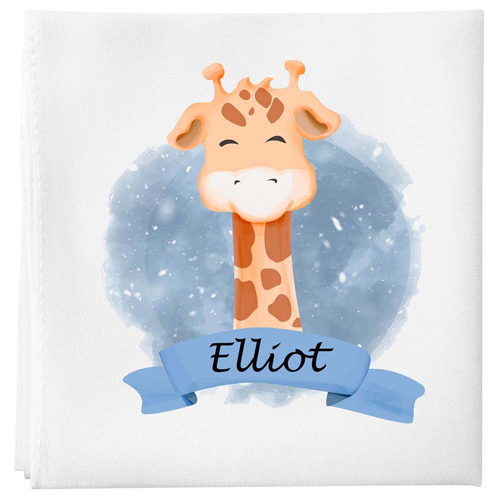 Mini Plum - Personalized Giraffe 7pc-Set - White