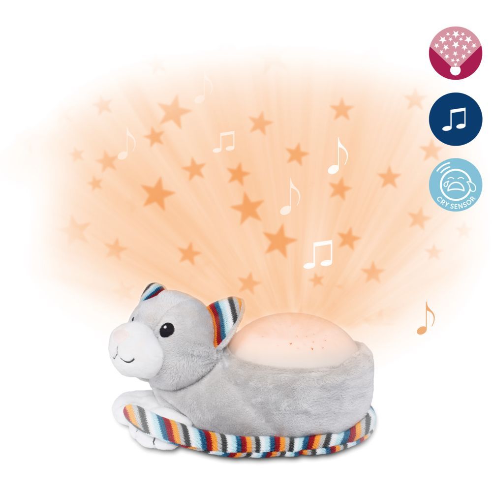 ZAZU - Kiki the Kitten Star Projector - Grey