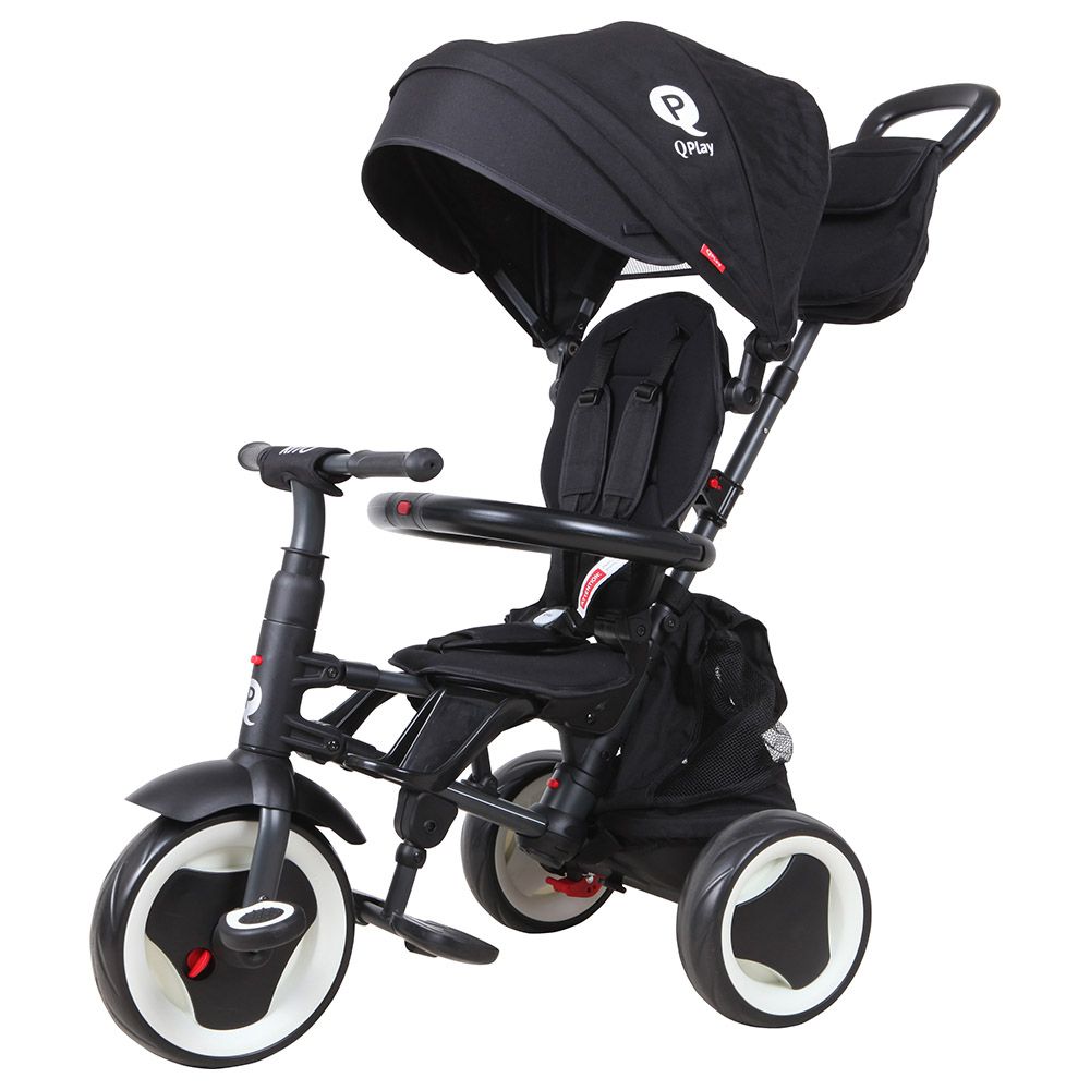 QPlay - 3-in-1 Rito Plus Folding Trike - Black