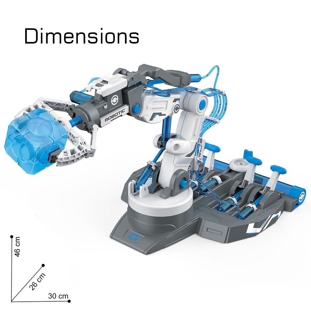 Little Story - 3-In-1 Mechanical/Robotic Arm Toy - 220 pcs - Grey