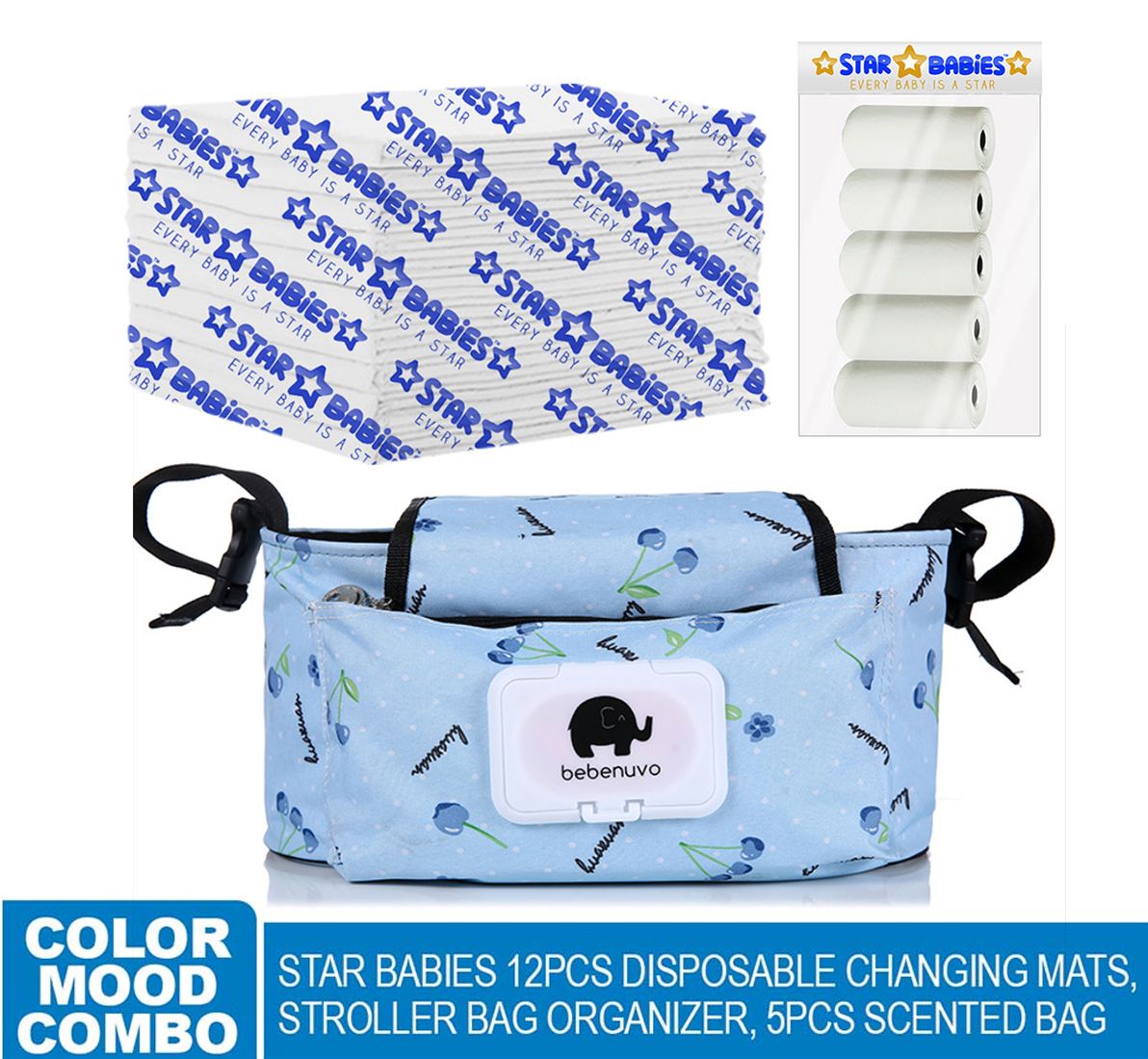 Star Babies - Changing Mats, Bag Organizer, Bag - Assorted