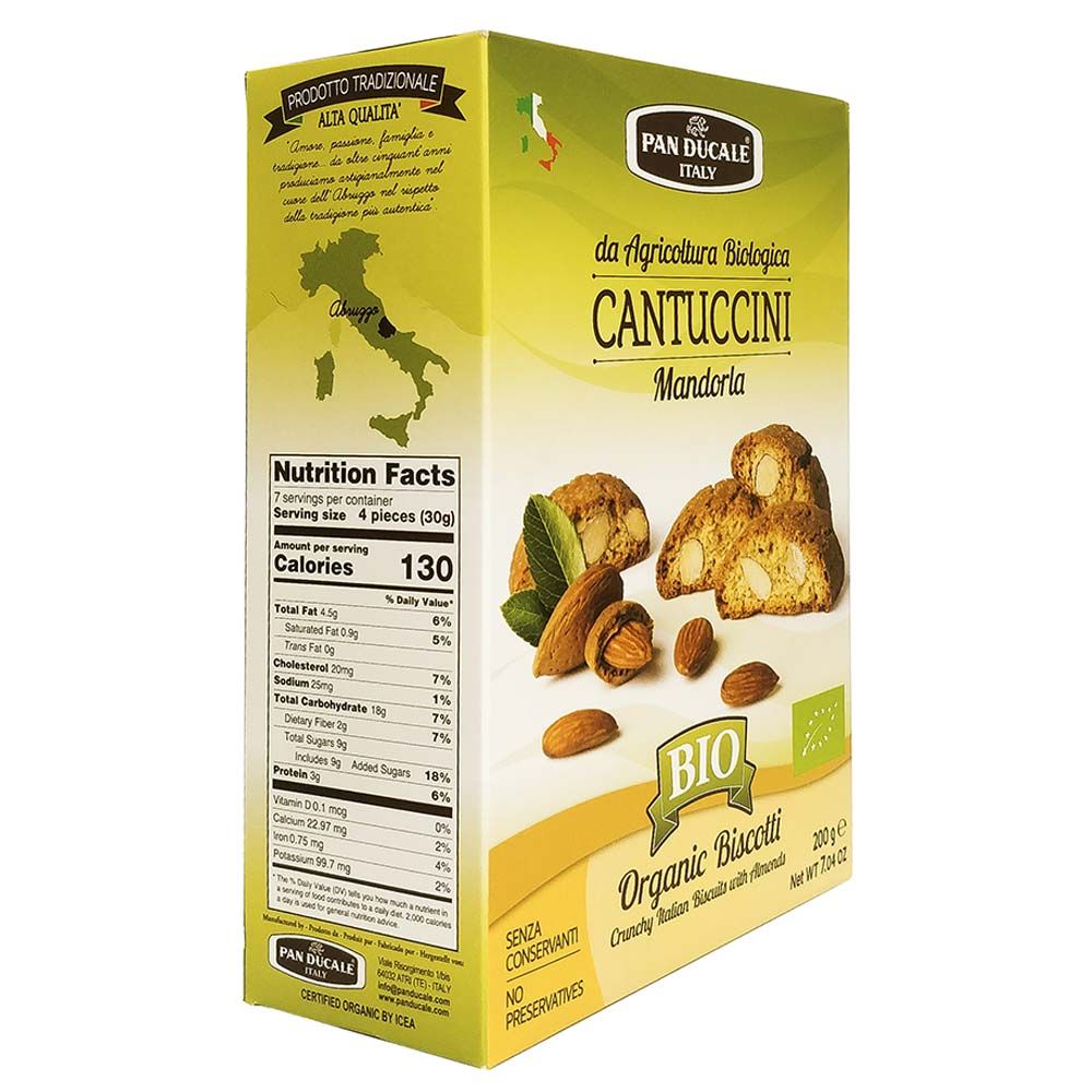 Pan Ducale Cantuccini Biscuits With Almonds Organic 200g